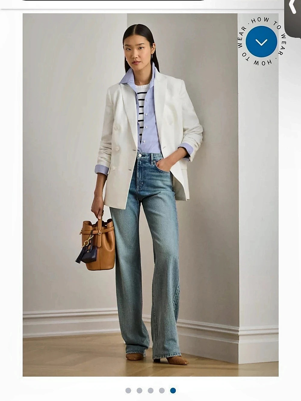 White Double Breasted Blazer Like New
